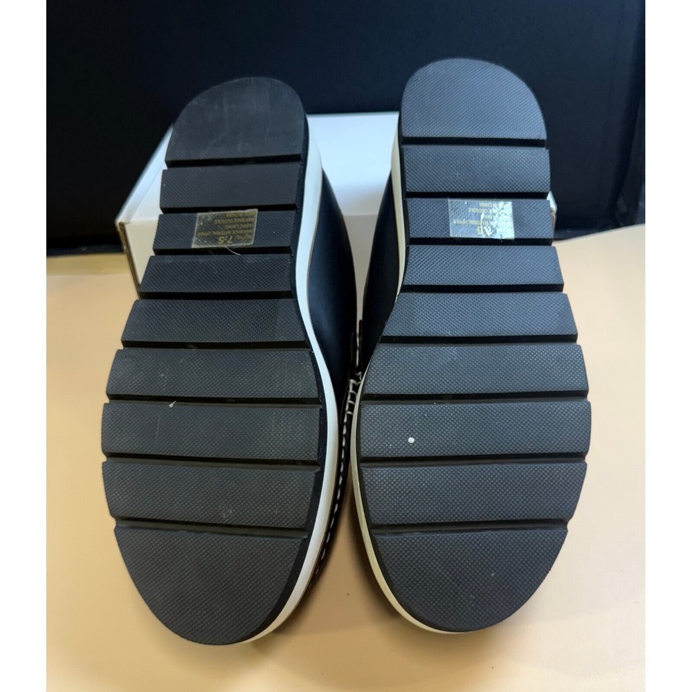 Yellow Box Keitha Black Sherpa Lined Platform Mules Womens Size 7.5 - Picture 4 of 7